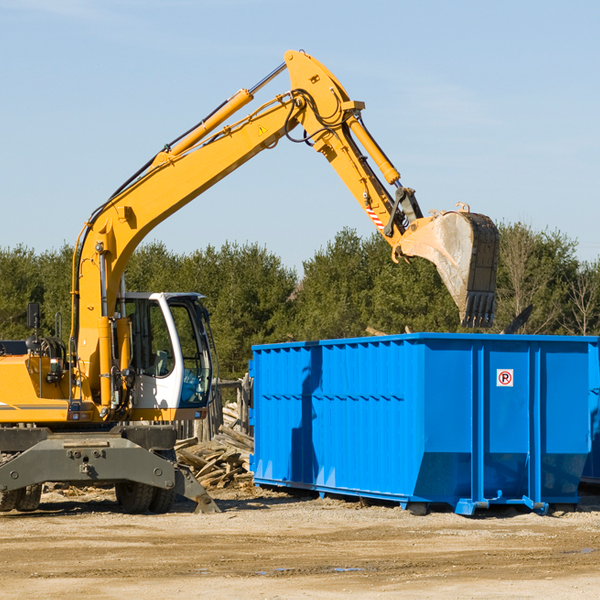 what size residential dumpster rentals are available in Mineral Bluff